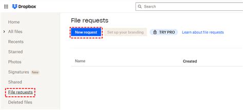 Image result for Dropbox Request Files