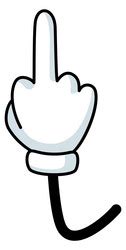 Image result for Middle Finger Cartoon W/O Background