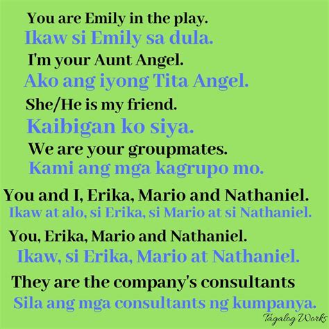 Image result for Tagalog Sentences Examples