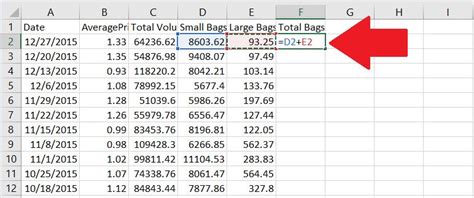 Image result for Add 2 Columns in Excel