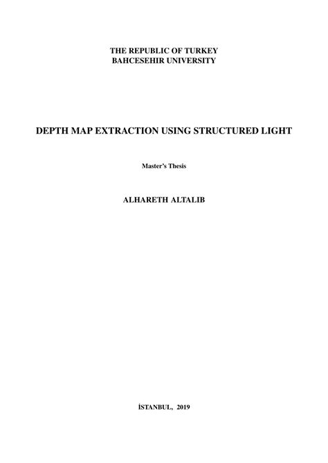 Toradh íomhá ar Depth Maps Using Structured Light