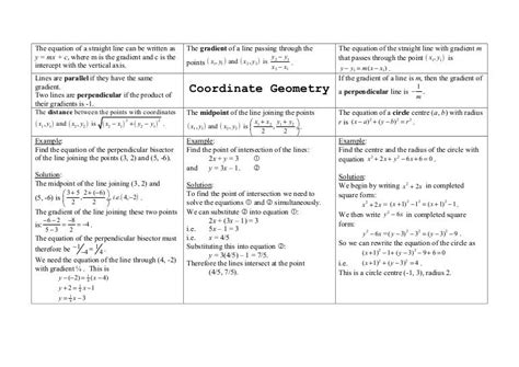 Image result for All Formulas of Coordinate Geometry