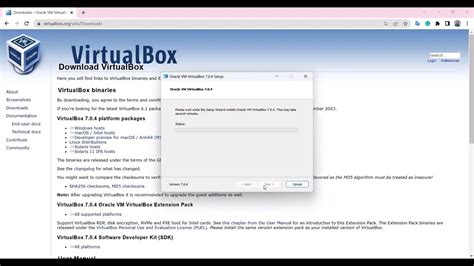 VirtualBox Installation Steps に対する画像結果