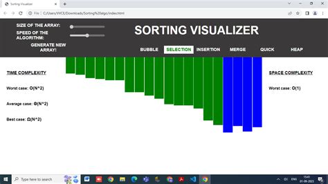 Image result for Sorting Algorithm Visualizer Project Output
