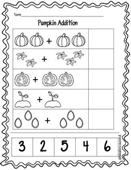 Addition Cut and Paste Pumpkin Worksheet に対する画像結果