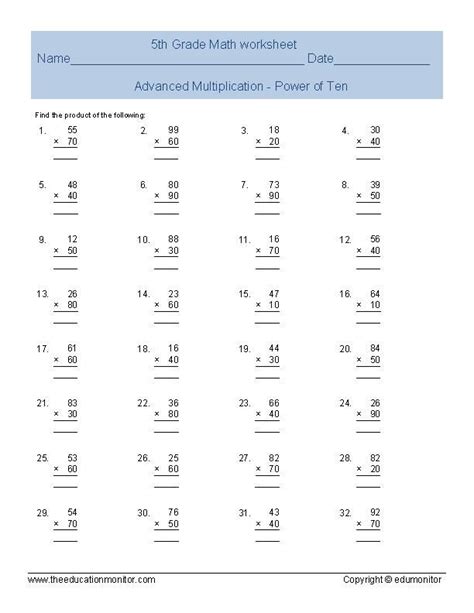 Afbeeldingsresultaten voor 5th Grade Math Addition Worksheets