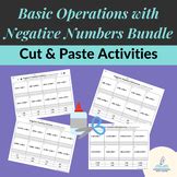Image result for Cut and Paste Negative Numbers Worksheet