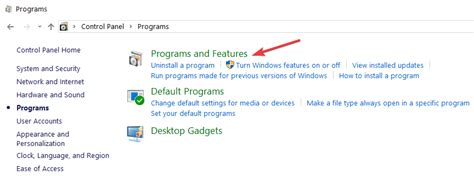 Image result for Programs and Features Uninstall
