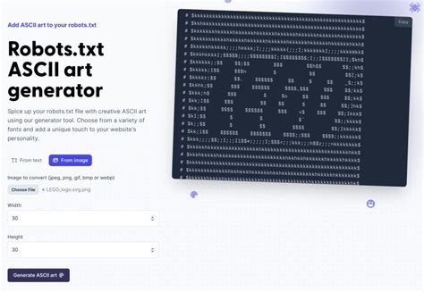 Toradh íomhá ar Subscribeb ASCII-art