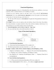 Image result for Functional Dependency Example