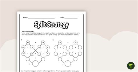 Image result for Simple Math Worksheets Splitting