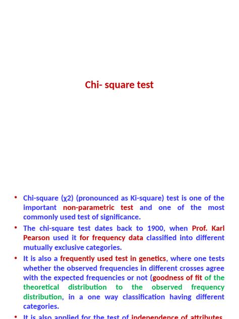 Image result for Chi-Square Test PDF