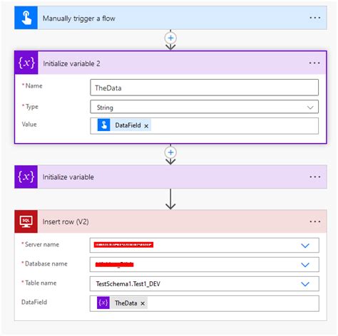 Toradh íomhá ar SQL Update Row ID Powerautomate