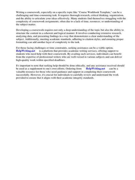 Image result for Course Book Sample Content