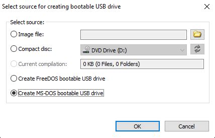 Toradh íomhá ar Dos Bootable USB File