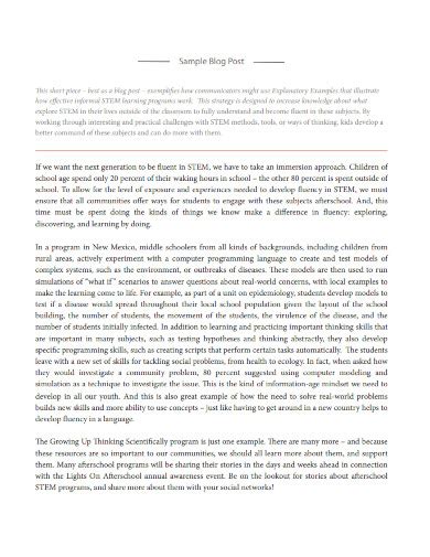 Afbeeldingsresultaten voor Sample Blog Post Examples