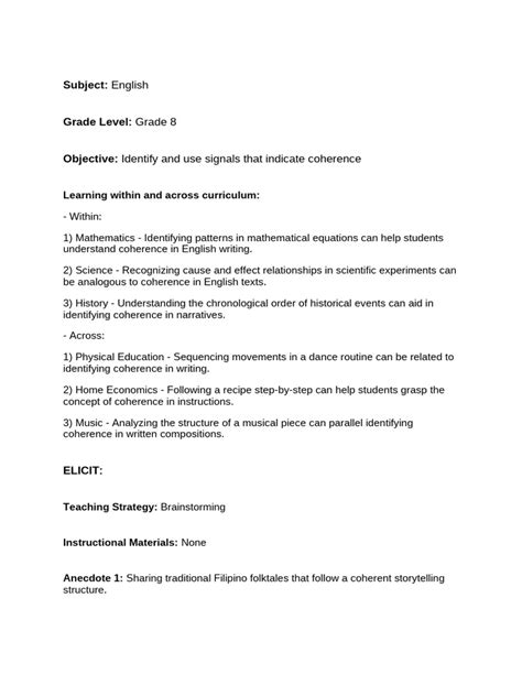 Image result for Sample Copy of Lesson Plan