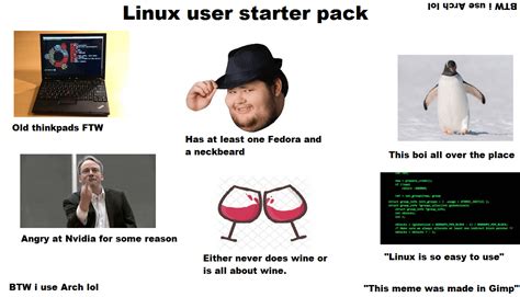 Image result for Linux User Starter Pack