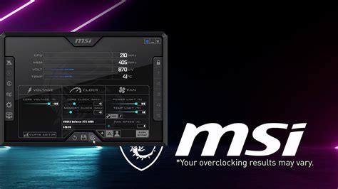 3080 Over Clock Setting On MSI Afterburner に対する画像結果