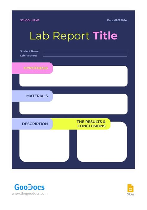Classy Lab Report Layout に対する画像結果