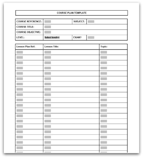 Image result for Course Planning Worksheet