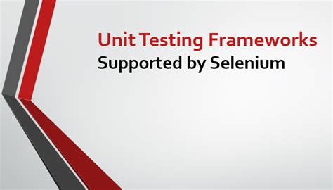 Image result for Selenium Unit Testing