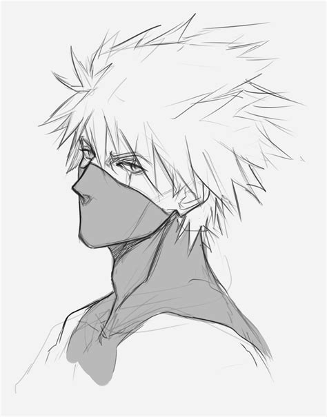 Image result for How to Draw Kakashi Easy