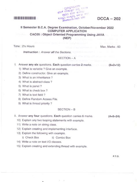 Image result for Java Notes PDF for BCA NEP 2nd Sem