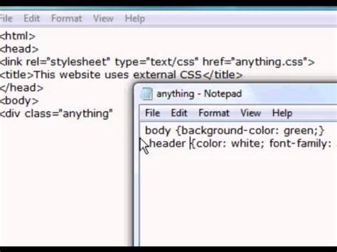 Toradh íomhá ar Use of External CSS
