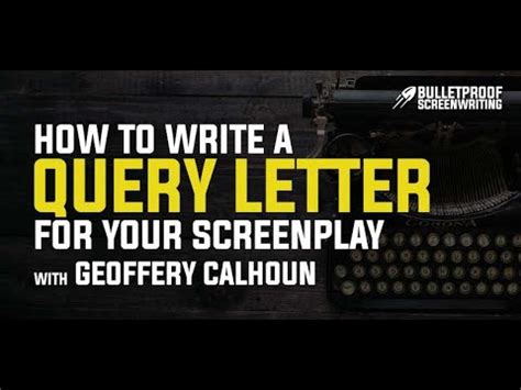 Query Letter for Scripts に対する画像結果
