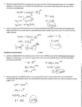Algebra 2 Compounded Continuously に対する画像結果