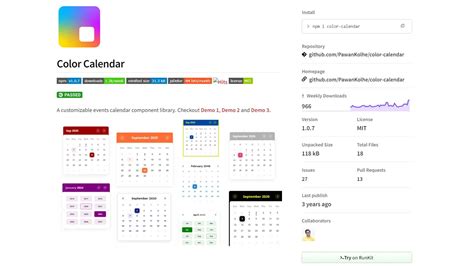 Toradh íomhá ar jQuery Calendar Libraries