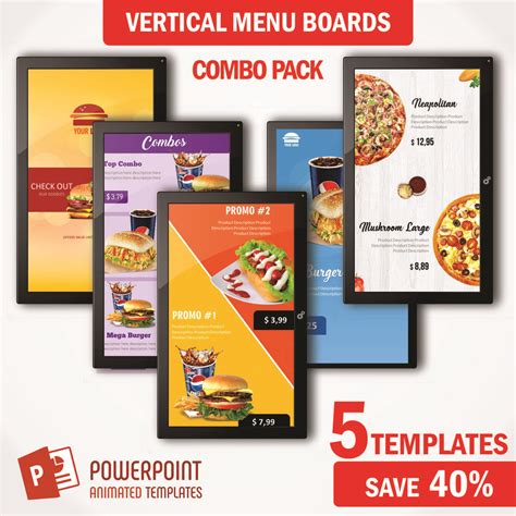 Image result for PowerPoint Digital Menu Template Free