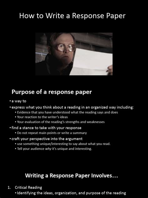 Image result for Response Paper Sample