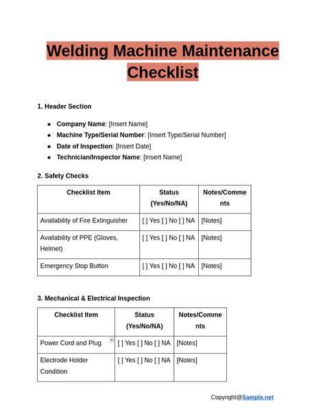 Image result for PCB Machine Maintenance Checklist