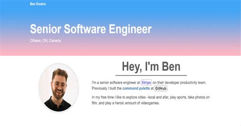 Student Portfolio Website Examples に対する画像結果