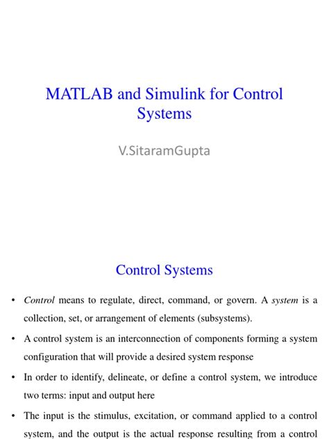 Image result for Control Tutorials for MATLAB and Simulink
