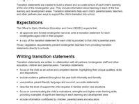 Image result for Transition Statement Examples