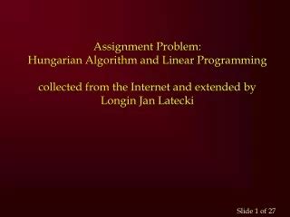 Image result for Assignment Problem Real Life Example