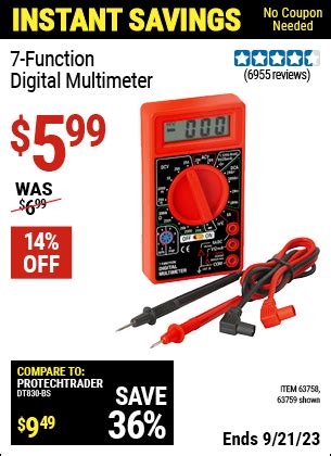 Image result for Harbor Freight Tools Multimeter