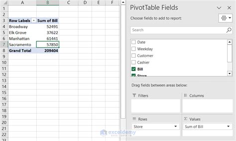Image result for Pivot Table Fields Excel