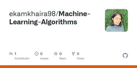 Image result for Machine Learning Algorithms On GitHub PDF