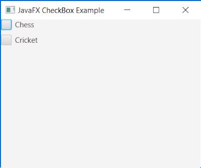Image result for Checkbox Menu JavaFX