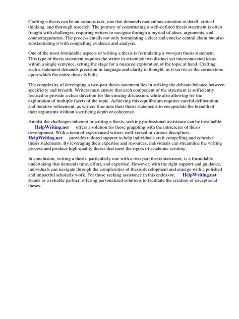 Image result for 3 Part Thesis Statement Examples