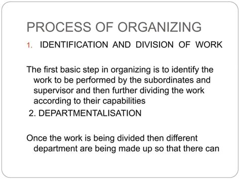 Image result for Process of Organizing