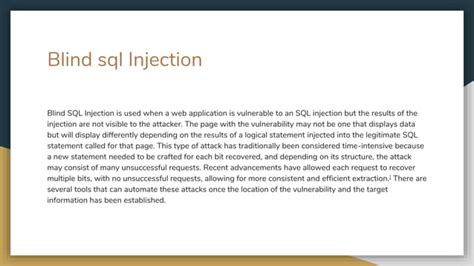 Image result for PowerPoint for SQL Injection in Ai