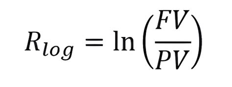Image result for Log Normal Return Formula