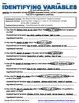 Image result for Identifying Variables Practice Worksheet