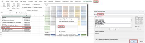 PivotTable Table Design Elements に対する画像結果
