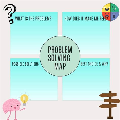 Toradh íomhá ar Problem Solving Road Map Worksheet for Kids